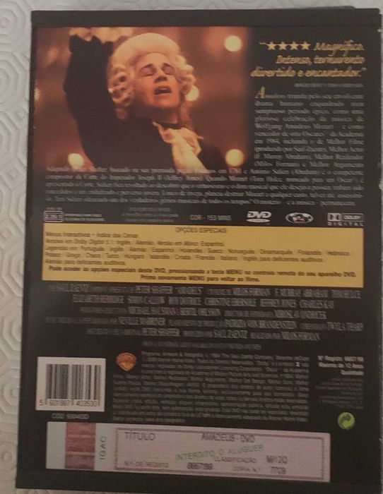 DVD Amadeus (1985)