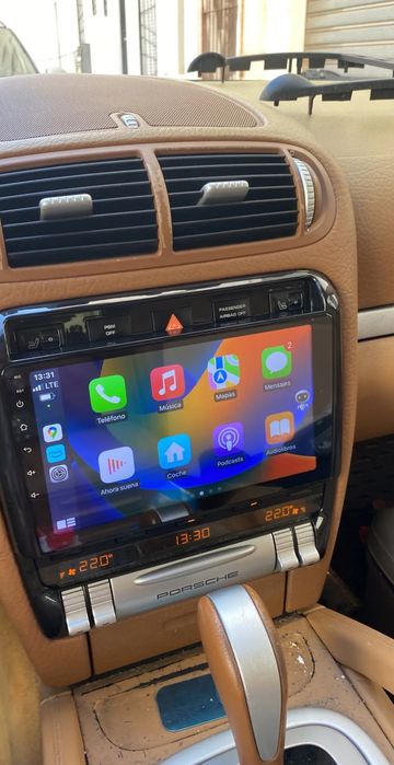 Rádio Android 14  com GPS Porsche Cayenne 03-10 (Artigo Novo)