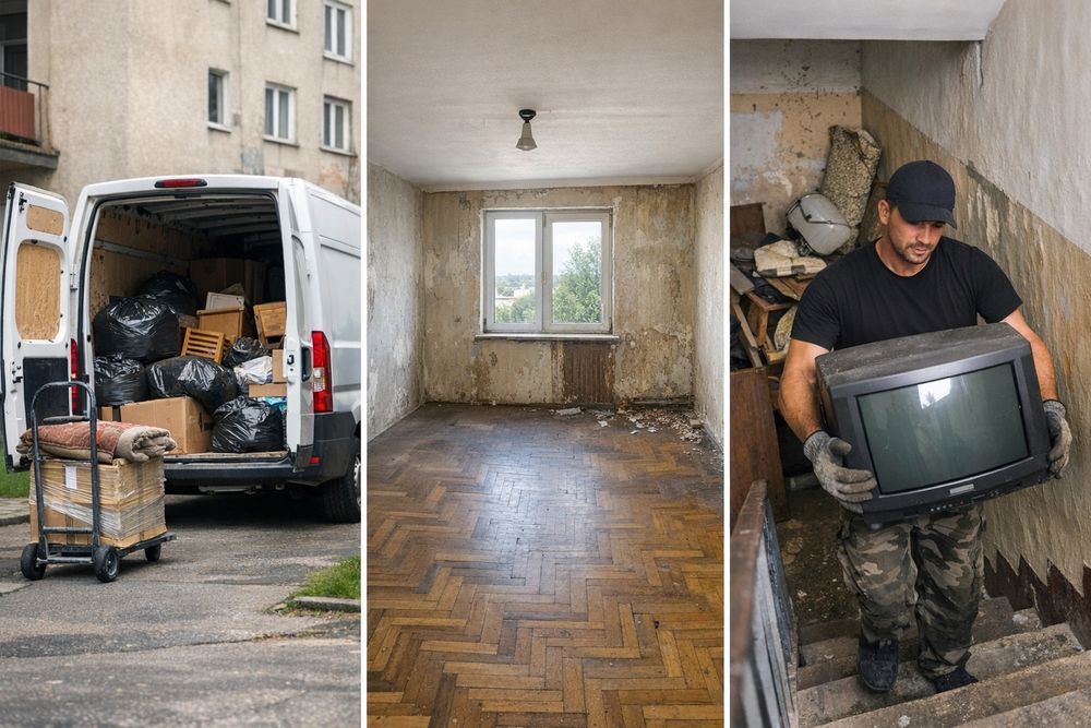 Opróżnianiem mieszkań, domów, piwnic, strychó