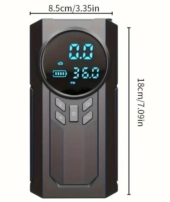 Потужний бустер для авто з компресором