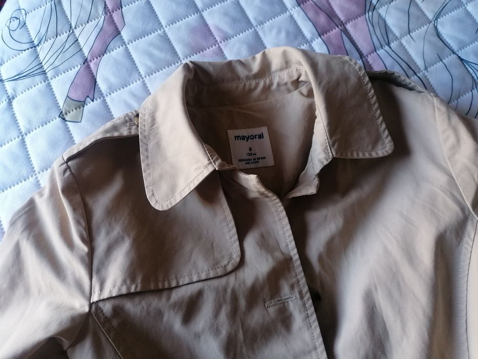 Gabardina menina 8 anos