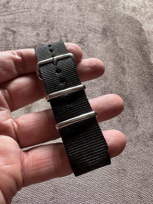 Pasek Nato 22mm nowy czarny Casio Seiko Bulova