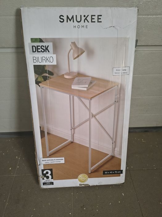 Konsola biurko biała