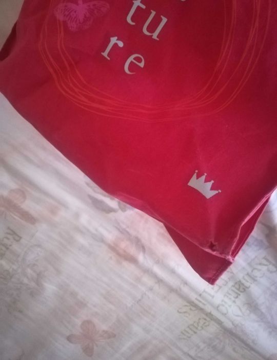 Сумка шопер красная Червона пляжная