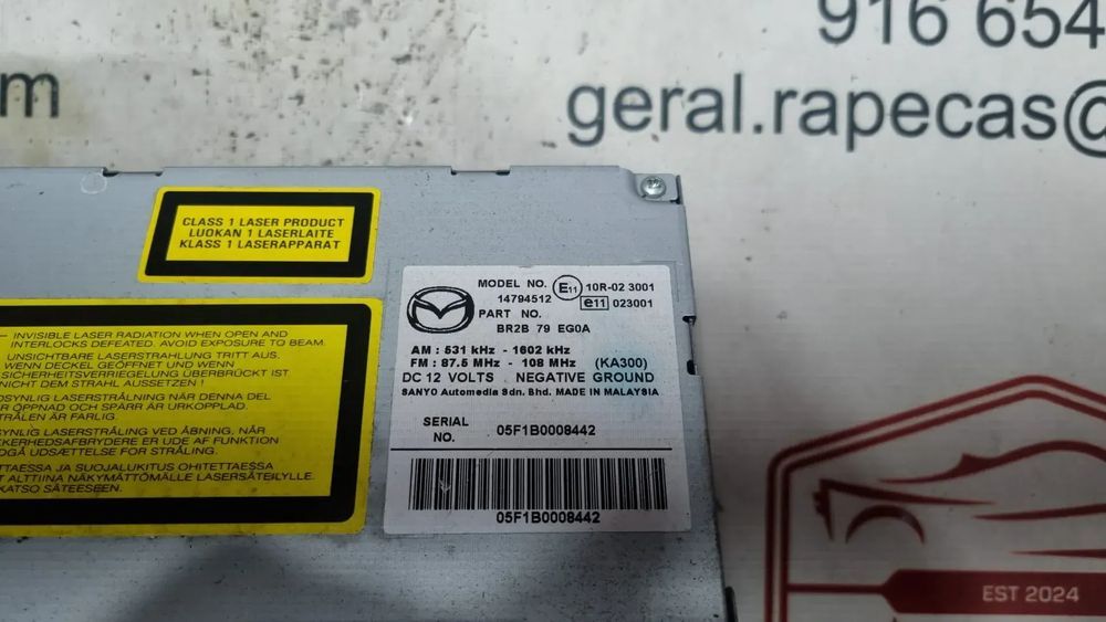 Auto Rádio Mazda MX-5 BR2B79EG0A Original