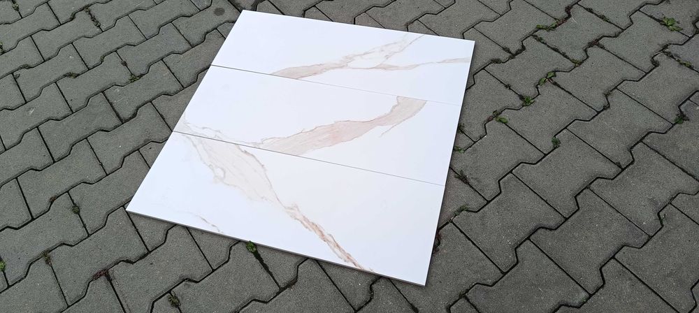 Płytki Calacatta Gold * 25x75 * Płytki ścienne * Błyszczące * Dostępne od ręki * Możliwa wysyłka