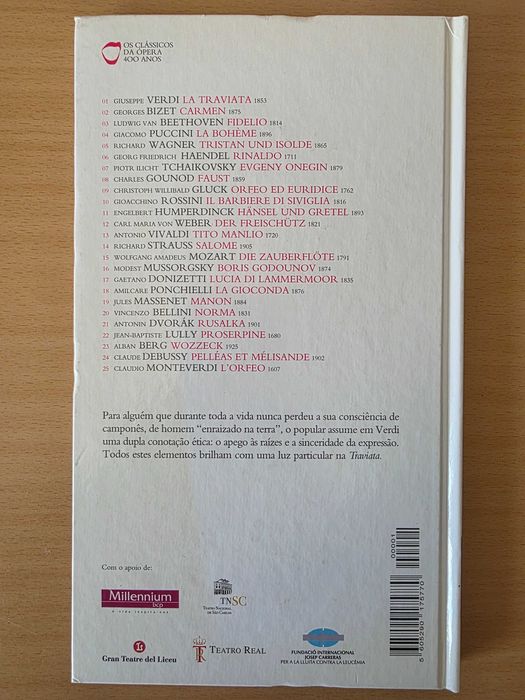 Libreto da ópera "La Traviata" de Verdi