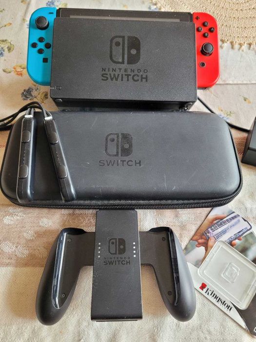 Nintendo Switch второй ревизии. Карта памяти 128 гб