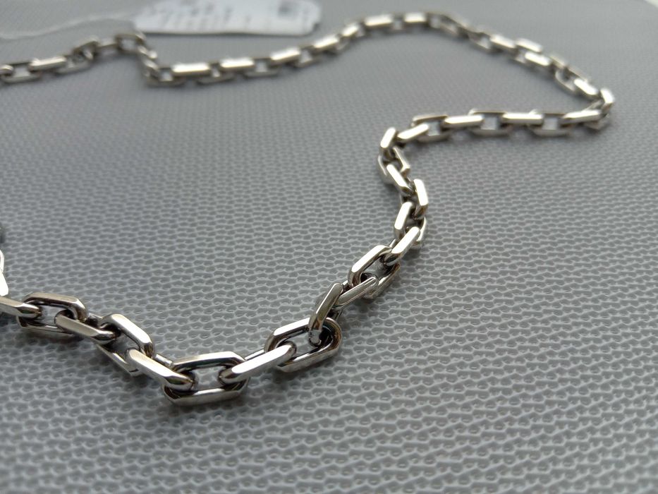 Серебряная цепочка якорное плетение мужская с чернением 30 32 36 60 5