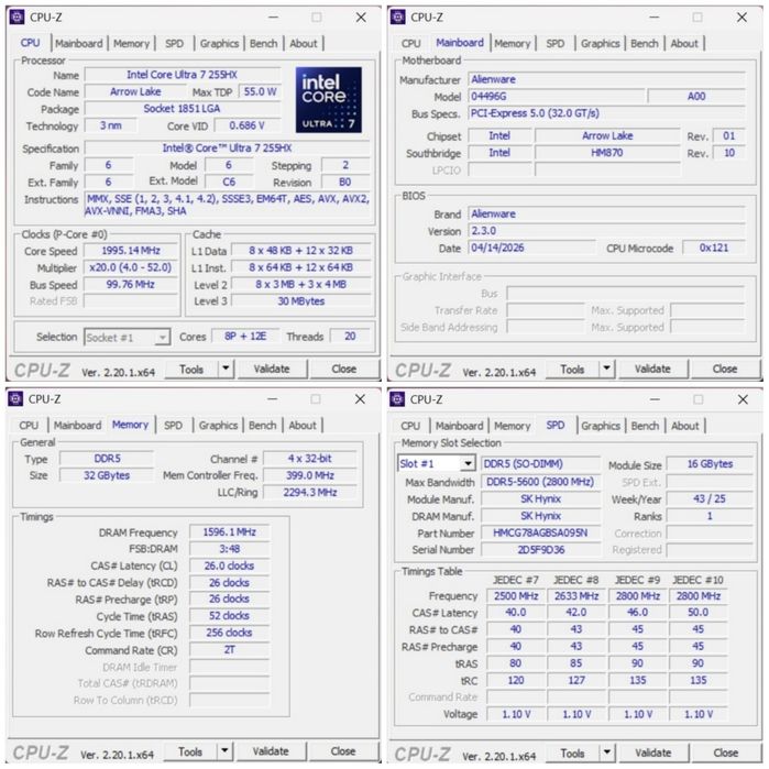 Продам Ноутбук Alienware 16X Aurora AC16251 Intel Core Ultra 7 255HX /32GB/1TB RTX5060 (115Вт + boost)!
