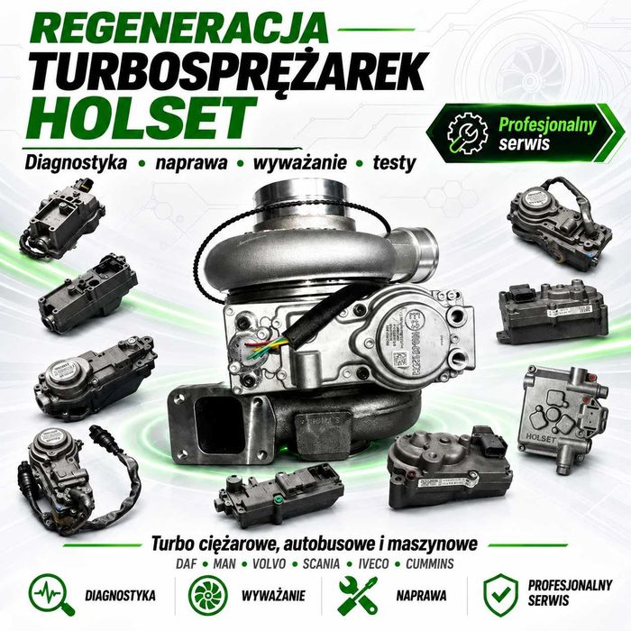 Regeneracja turbosprężarek i zawrów aktuatorów HOLSET CUMMINS