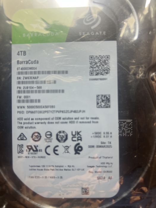 Жорсткий диск Seagate BarraCuda 3,5" (ST4000DM004)