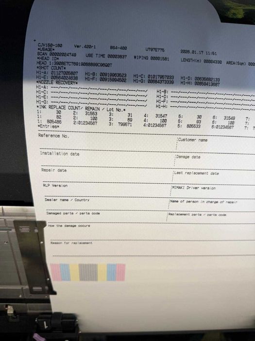 Mimaki CJV150-160 + JV34-260 – 2 plotery wielkoformatowe + ELEKTRYCZNY PODNOŚNIK