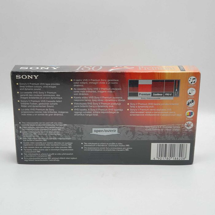 Casette VHS Sony 180min V Series Premium Edition