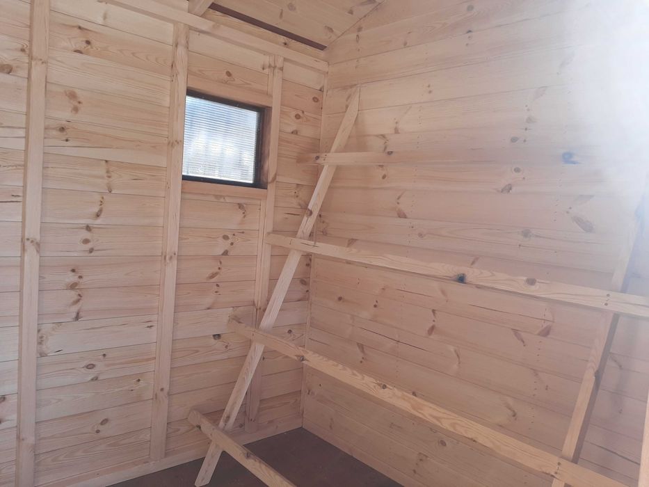 Domek Witold 6 x 2 drewniany ogrodowy na narzędzia dla kur Schowek