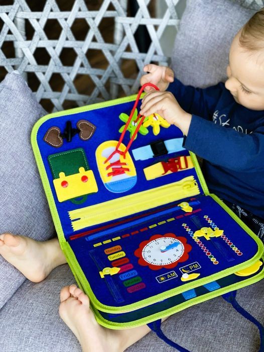 Nowa duża tablica manipulacyjna sensoryczna Montessori XXL