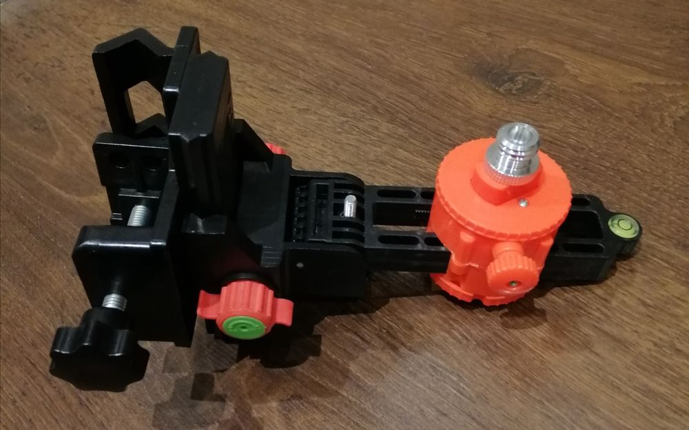 Кріплення кронштейн для лазерного рівня розпірної телескопічної штанги