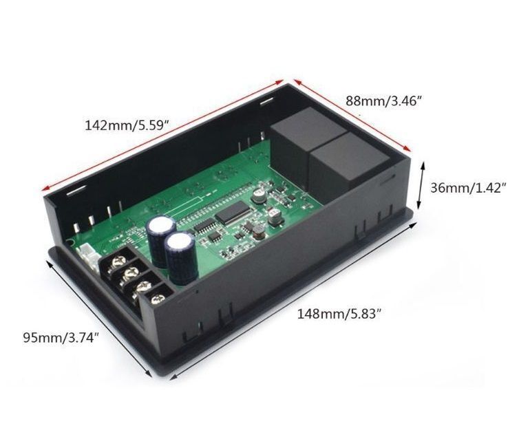 Regulowany kontroler prędkości silnika 60A PWM DC10-55 V