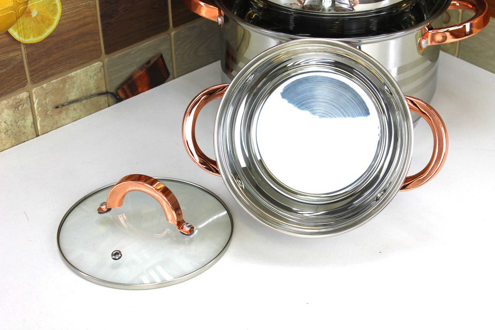 Komplet garnków Elitehoff E-4611 4 szt. stal nierdzewna 6L