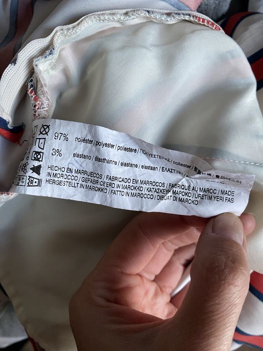 Spodnie w paski z wysokim stanem Pull&Bear