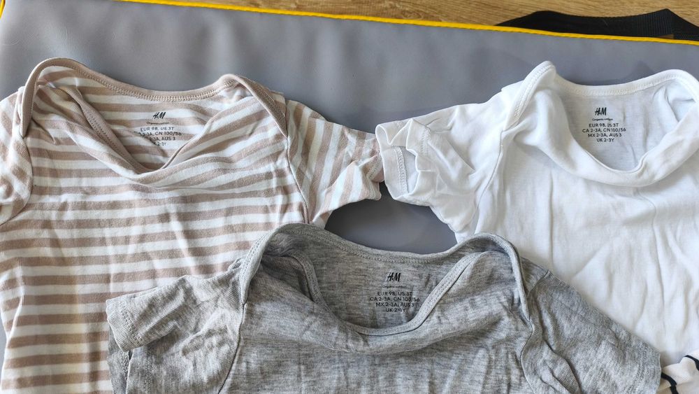 Zestaw komplet body bodziak 98 H&M