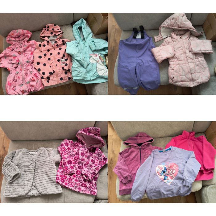 Paka paczka duża ubrań dla dziewczynki 86