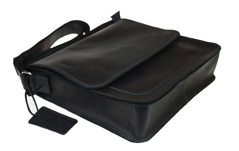 Сумка шкіряна з натуральної шкіри SULLIVAN sg33-1(32) чорна