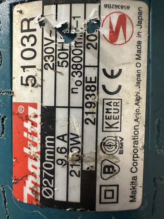 Pilarka Piła Makita 5103R !! Import Dania !!