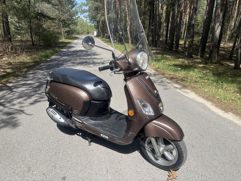 Skuter Sym fiddle 3 4t z roku 2017 50cc 4t
