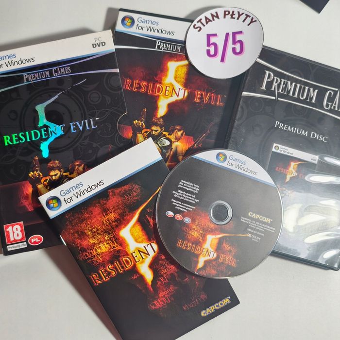 gra pc -resident evil 5 v pc polskie wydanie super stan