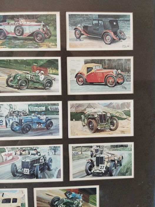 Quadros com Cartas Carros Antigos Emolduradas