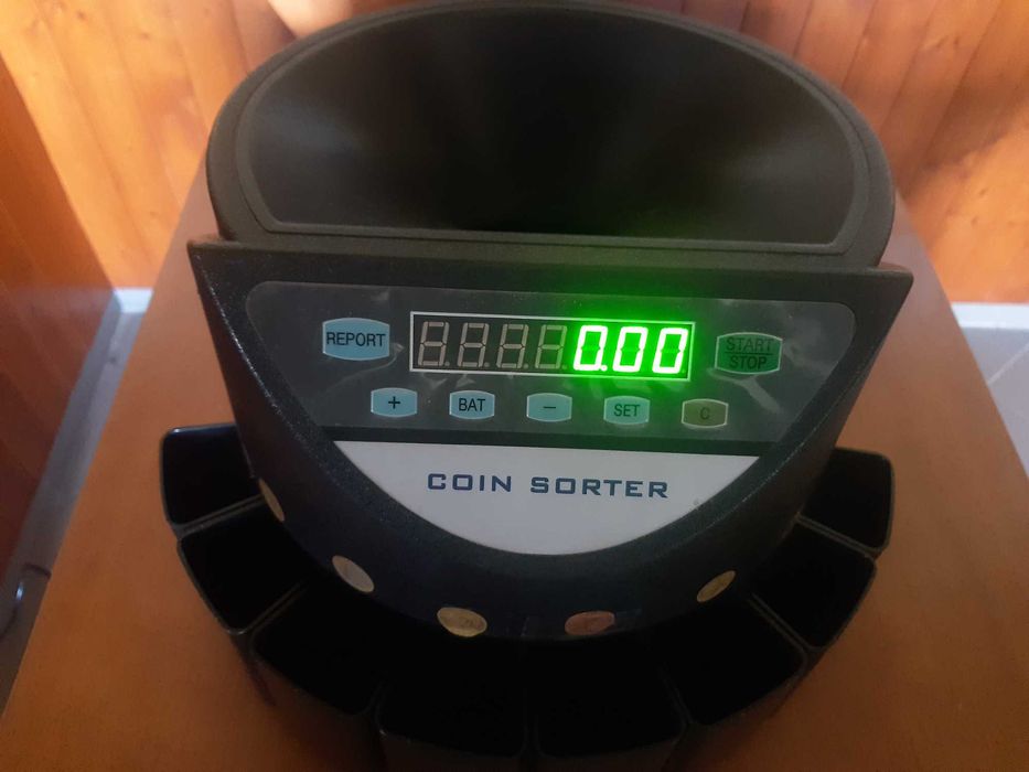 Maquina contar moedas euros