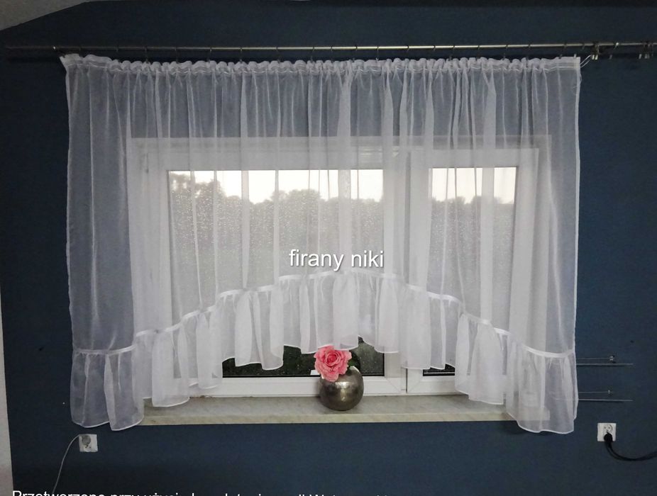 firana z falbaną 400x150