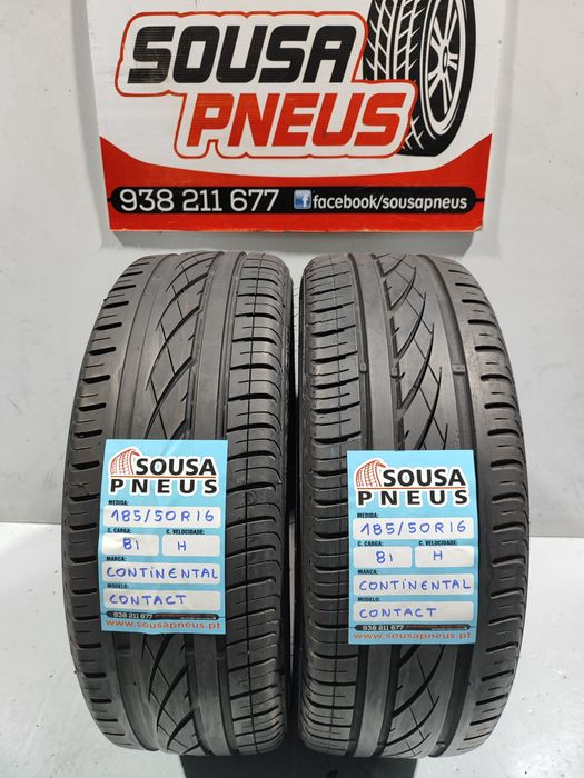 2 pneus semi novos 185-50R16 Continental - Oferta dos Portes