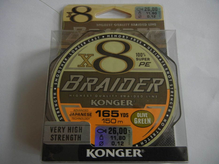 Plecionka Konger 0,12/x8