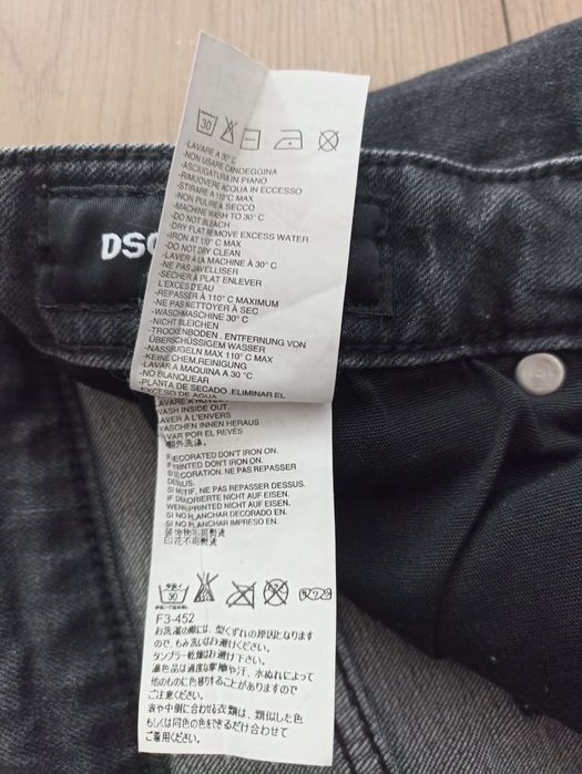 Spodnie męskie Dsquared2 dżinsy slim fit włoska moda rurki denim biker jeans