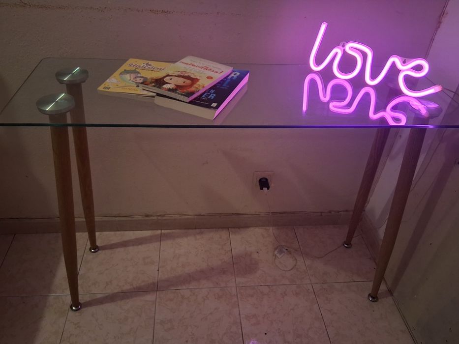 Mesa de apoio - vidro
