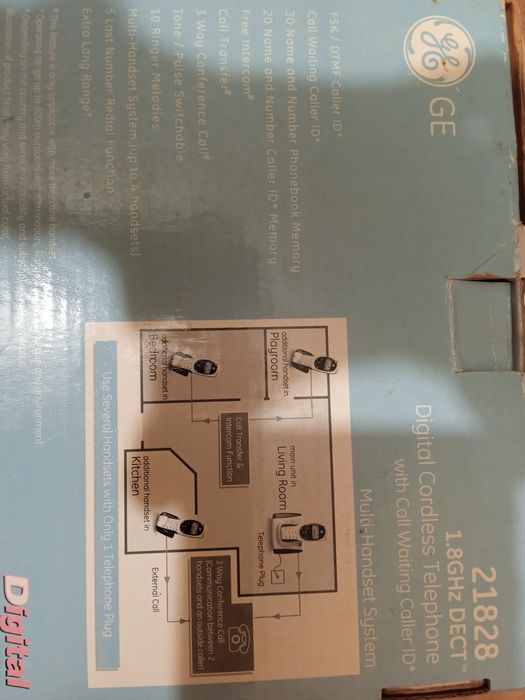 Цифровой радиотелефон безпроводной телефон Дженирал Электрик