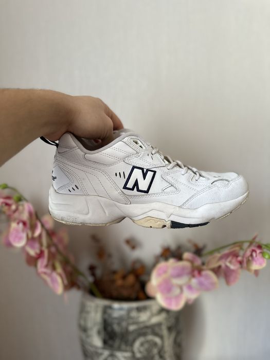 Білі New balance 608 Шкіра