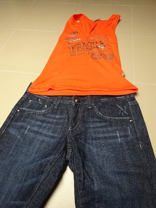 conjunto calçao top senhora