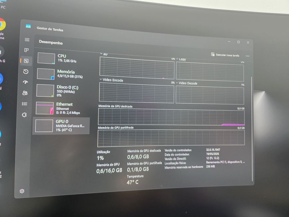 RTX 4060 Gigabyte 8GB – Impecável (Aceito Troca por RX 6800 XT)