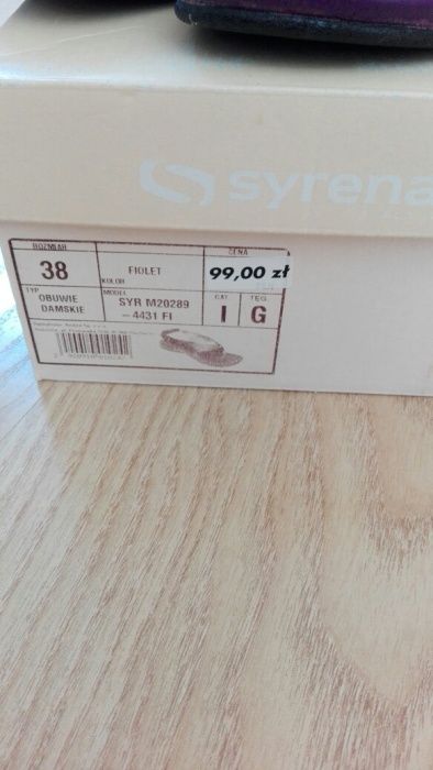 Sandałki japonki z Syreny roz. 38