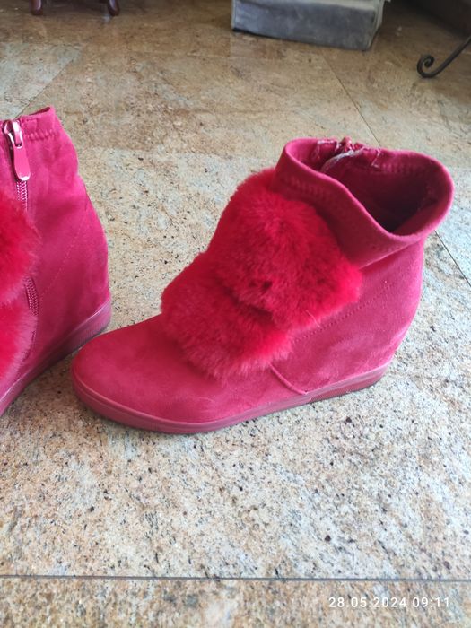 Botki snickersy czerwone
