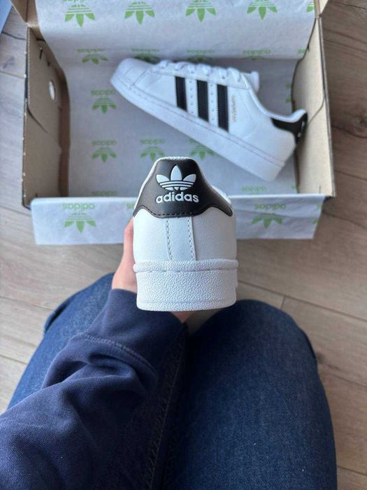 !ТОП! Adidas Superstar White Black Stripes 37 38 39 40 41 42 43 44 45