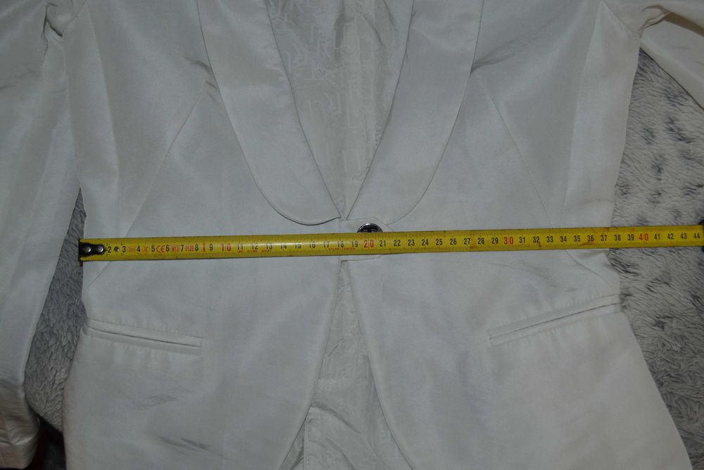 Żakiet marynarka biała Trussardi XS 34 S 36 M 38