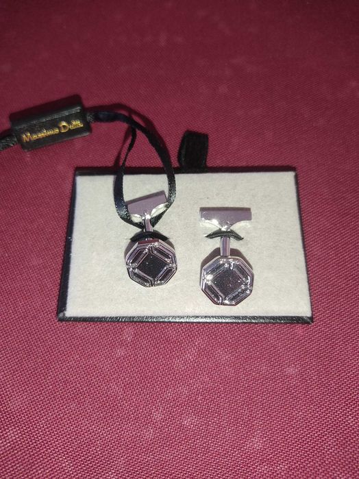 Botões de Punho Massimo Dutti – Novos com Caixa Original