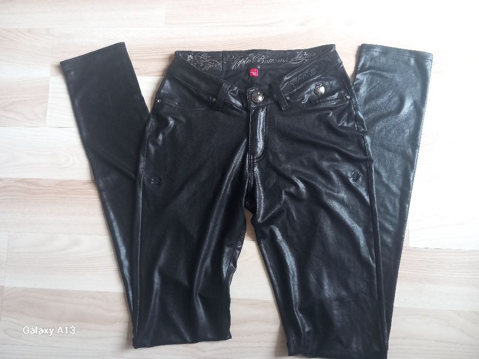 Apple bottoms spodnie woskowane s vintage