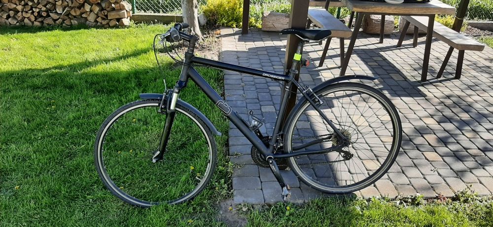 Rower szosowy trekkingowy marki Drossiger, aluminium bardzo lekki