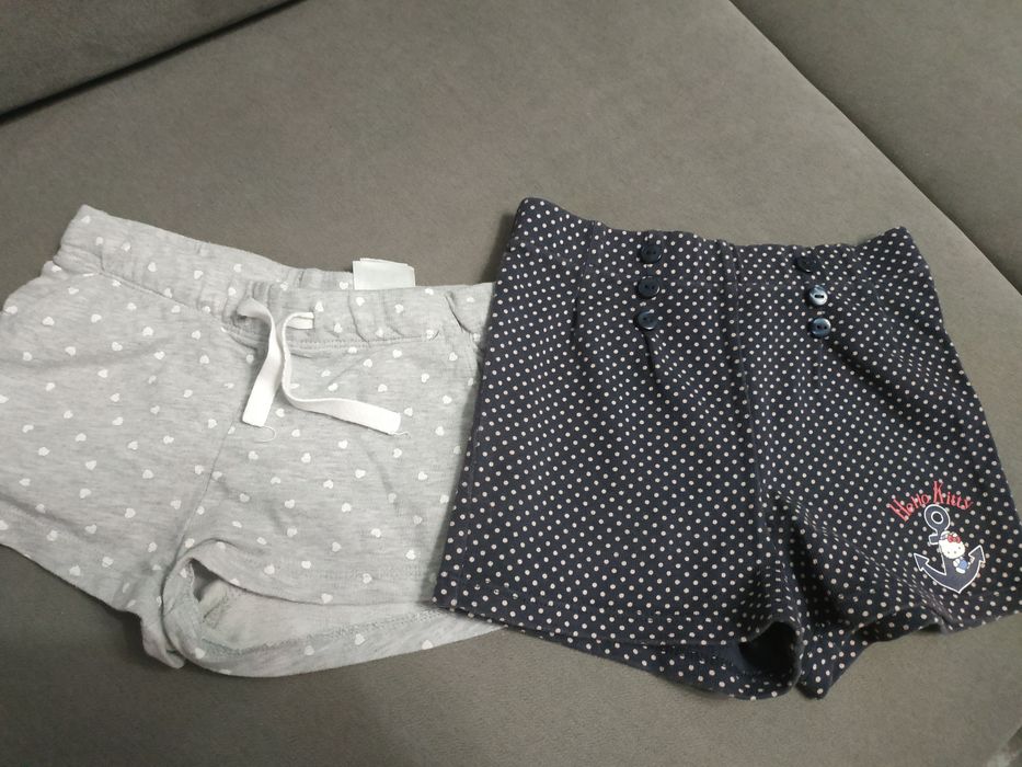 2x spodenki bawełniane lato 98-104 hello kitty