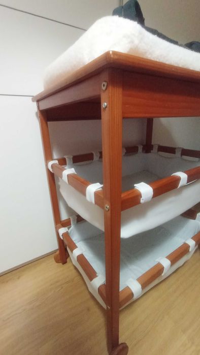 Muda fraldas em madeira top